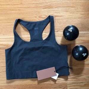NWT Sustainable sports bra/crop top in shadow
